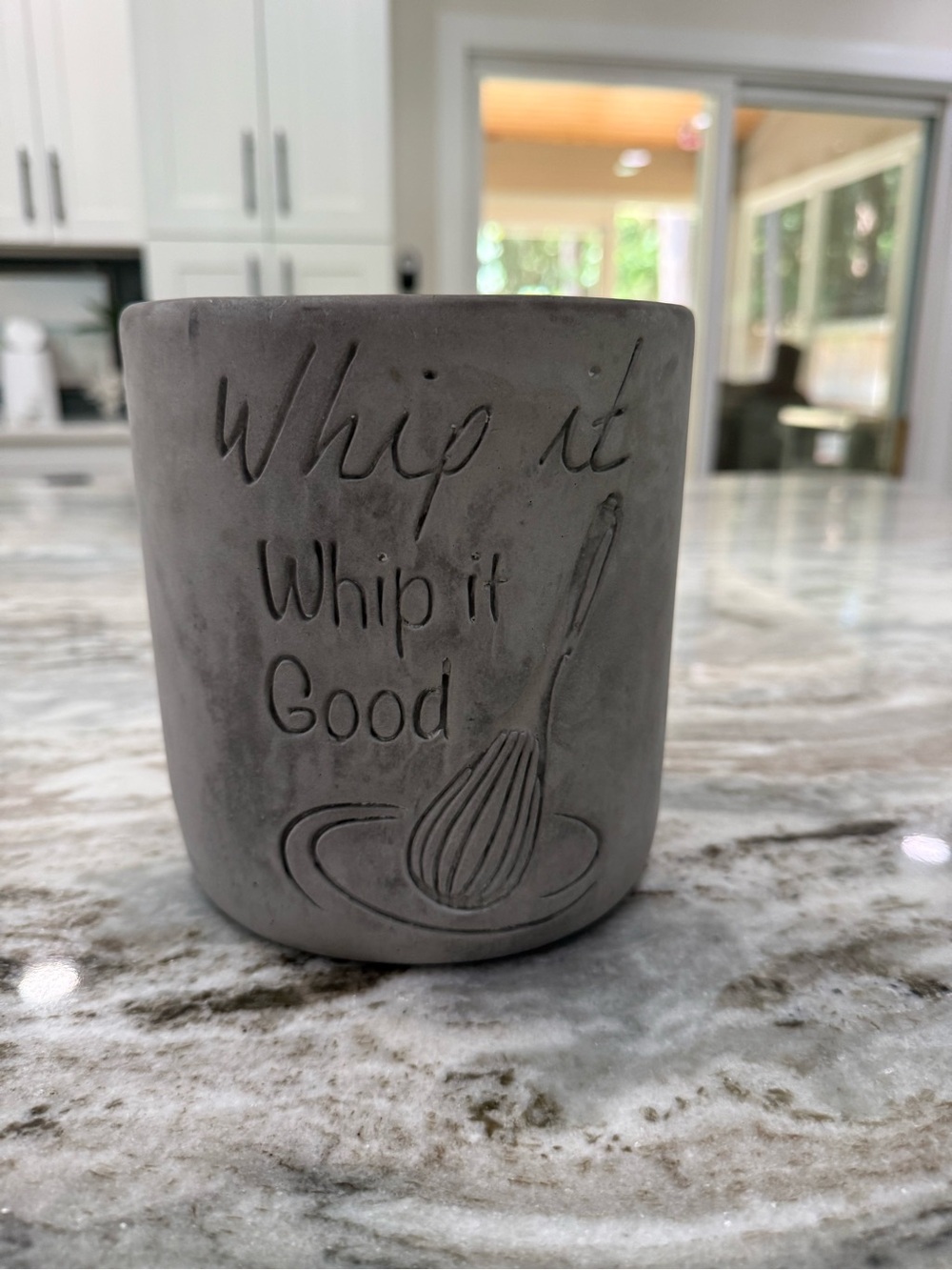 Home Essentials Gray 'Whip It Whip It Good' Utensil Holder